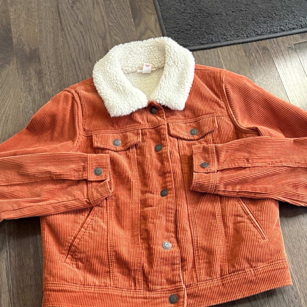 Cat & Jack Orange Corduroy Jacket